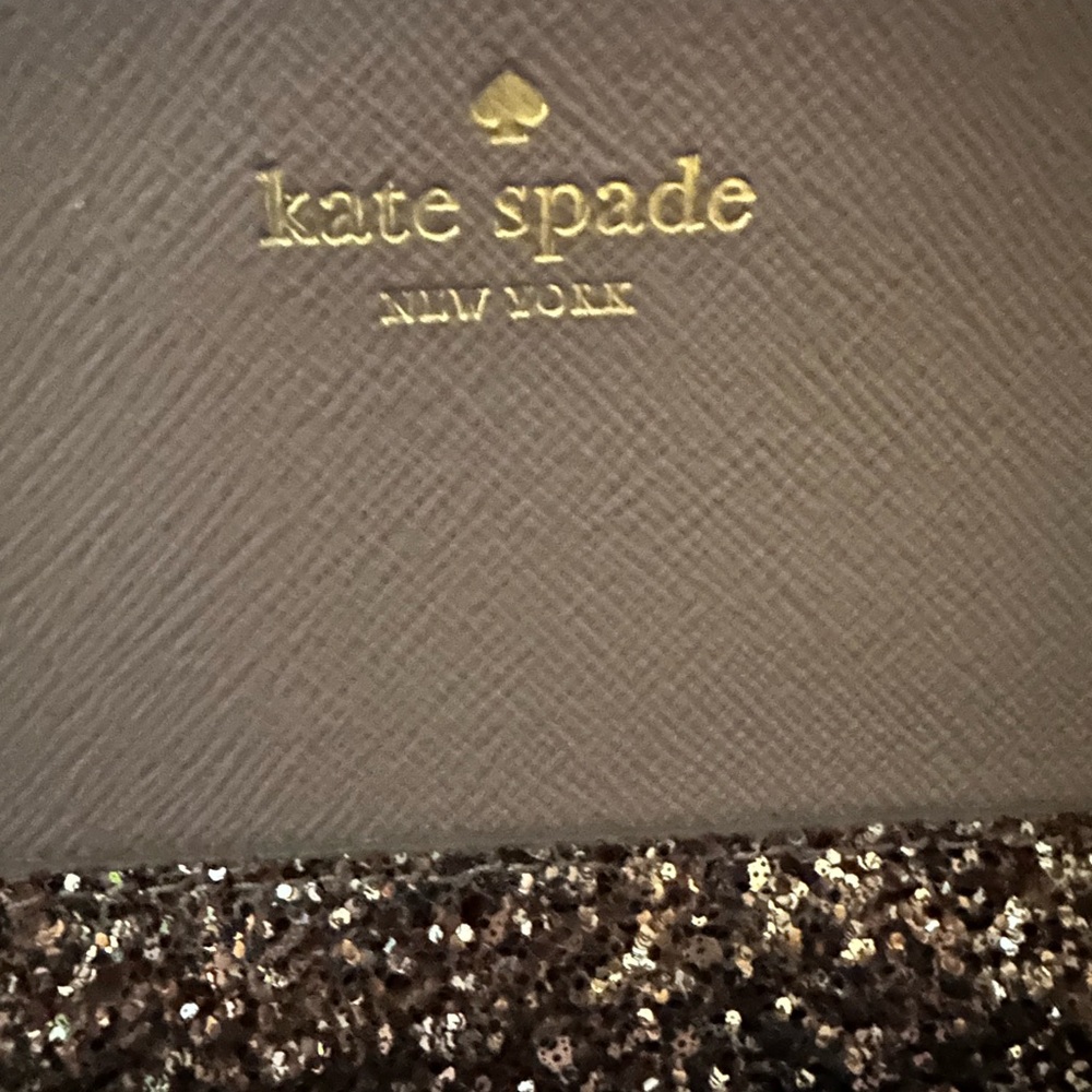 Kate Spade Little Shiloh Glitter Card Case – NWT – Includes Glitter Gift Box – S - Picture 5 of 13
